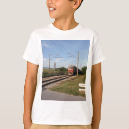 Elektrische trein t-shirt