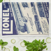 Elektrische treinadvert van keukenhanddoek uit 193 (Gevouwen)