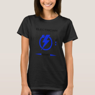 Elektrische tribune Elektrowerknemers Voltage T-shirt