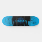 Elektrische Turquoise Urban Grunge Jupiter Persoonlijk Skateboard (Horizontaal)