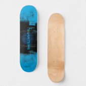 Elektrische Turquoise Urban Grunge Jupiter Persoonlijk Skateboard (Voorkant)