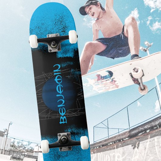 Elektrische Turquoise Urban Grunge Jupiter Persoonlijk Skateboard
