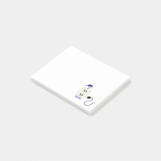 Elektrische uitlaat en kabel post-it® notes (Schuin)