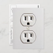 Elektrische uitlaat Fake Briefkaart (Voorkant / Achterkant)