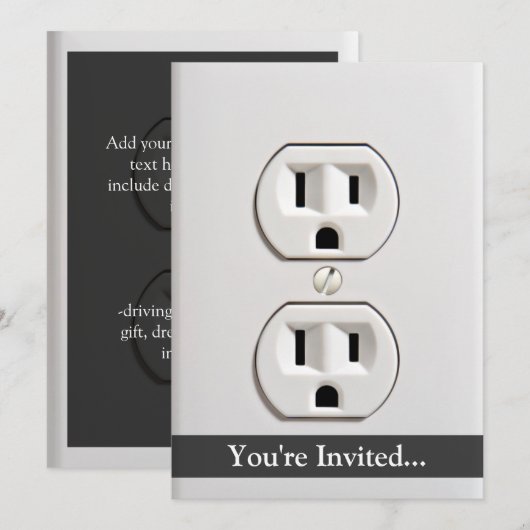 Elektrische uitlaat Fake Kaart (Voorkant / Achterkant)