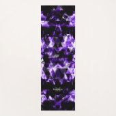 Elektrische ultra-violet paars sparkly Monogram Yogamat (Voorkant)