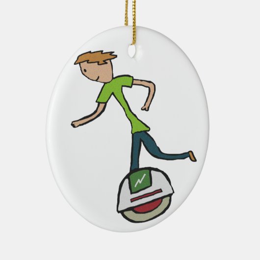 Elektrische Unicycle EUC Keramisch Ornament (Rechts)