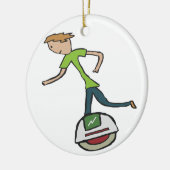 Elektrische Unicycle EUC Keramisch Ornament (Links)