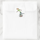 Elektrische Unicycle EUC Vierkante Sticker (Tas)
