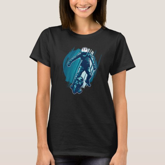 Elektrische Unicycle Skater T-shirt (Voorkant)