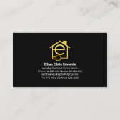 Elektrische verlichting Home Bedrading Visitekaartje (Achterkant)