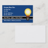 Elektrische verlichting moderne Visitekaartjes (Voorkant / Achterkant)