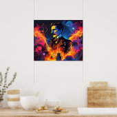 Elektrische visionair: Nikola Tesla's bliksem Poster (Keuken)