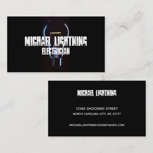 Elektrische Visitekaartjes (Voorkant / Achterkant)