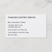 Elektrische Visitekaartjes (Achterkant)