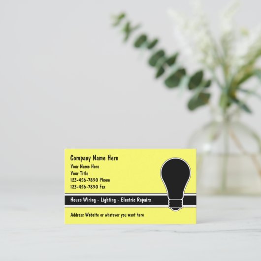 Elektrische Visitekaartjes (Staand voorkant)