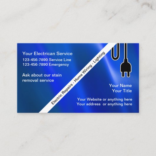 Elektrische Visitekaartjes (Voorkant)