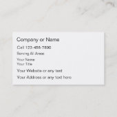 Elektrische Visitekaartjes (Achterkant)