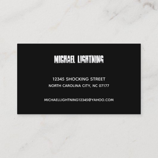 Elektrische Visitekaartjes (Achterkant)