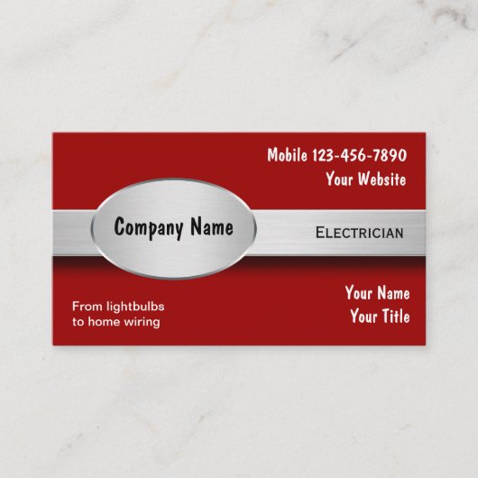 Elektrische Visitekaartjes (Voorkant)