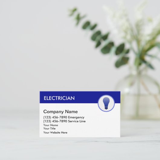 Elektrische Visitekaartjes (Staand voorkant)