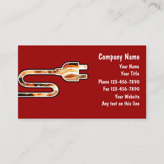 Elektrische Visitekaartjes (Voorkant)