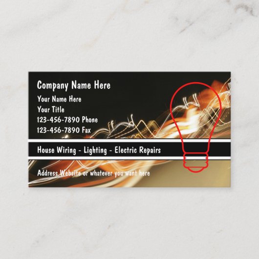 Elektrische Visitekaartjes (Voorkant)