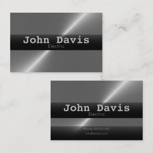 Elektrische visitekaartjes (Voorkant / Achterkant)