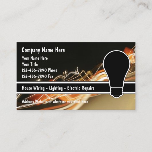 Elektrische Visitekaartjes (Voorkant)