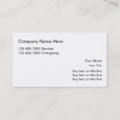 Elektrische Visitekaartjes (Achterkant)