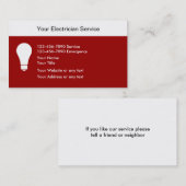 Elektrische Visitekaartjes (Voorkant / Achterkant)