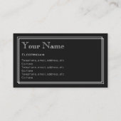 Elektrische Visitekaartjes "Silent Movie" (Achterkant)