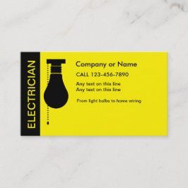 Elektrische Visitekaartjes voor het werken Elektri