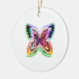 Elektrische vlinder keramisch ornament