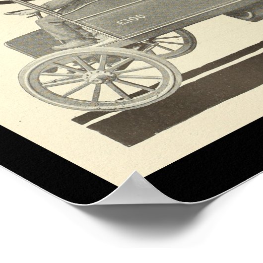 Elektrische voertuigen Motorauto's printwagen Poster (Hoek)