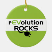 Elektrische voertuigen Rocks - EV Keramisch Ornament (Voorkant)