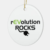 Elektrische voertuigen Rocks - EV Keramisch Ornament (Links)