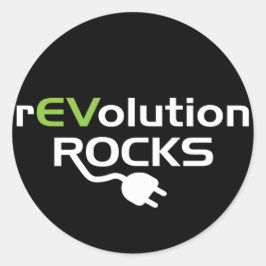 Elektrische voertuigen Rocks - EV Ronde Sticker