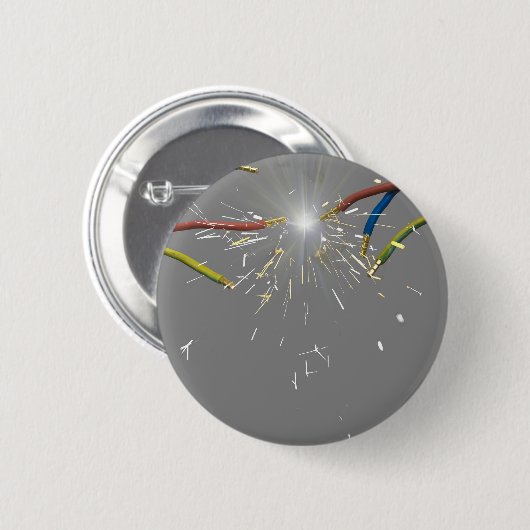 elektrische vonk ronde button 5,7 cm (Voorkant /achterkant)