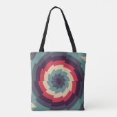 elektrische vortex caleidoscoop tote bag (Achterkant)