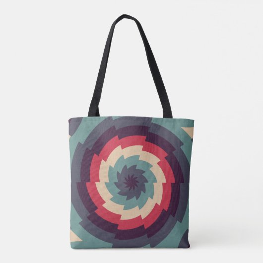 elektrische vortex caleidoscoop tote bag (Achterkant)