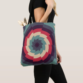 elektrische vortex caleidoscoop tote bag