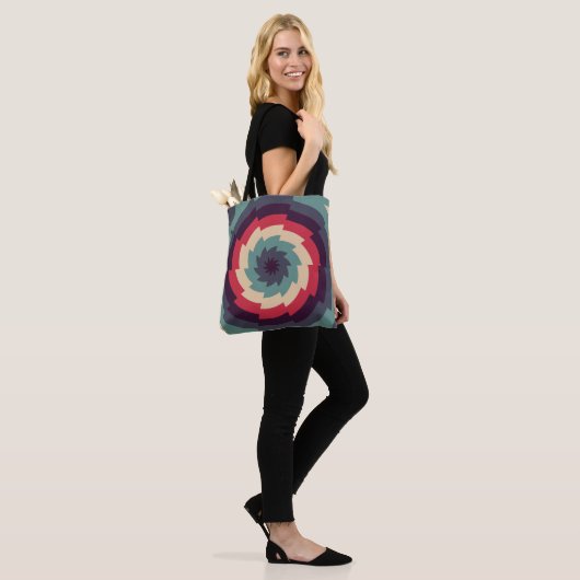 elektrische vortex caleidoscoop tote bag (Op model)