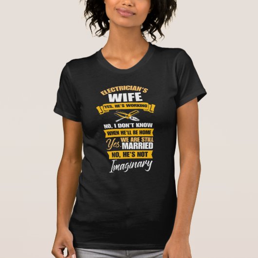 Elektrische vrouw Funny Married Vriendin denkbeeld T-shirt (Voorkant)