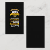 Elektrische vrouw Funny Married Vriendin denkbeeld Visitekaartje (Voorkant / Achterkant)