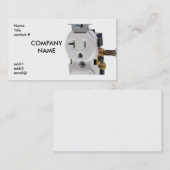 elektrische wandstopbedrading visitekaartje (Voorkant / Achterkant)