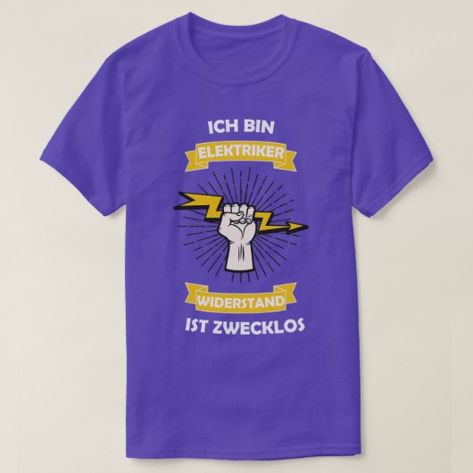 Elektrische weerstand nutteloos t-shirt (Design voorkant)
