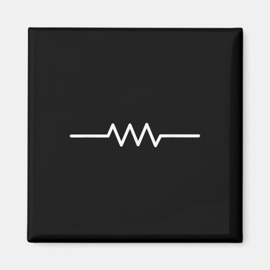 Elektrische weerstand symbool Grappig Engineer Cir Magneet (Voorkant)