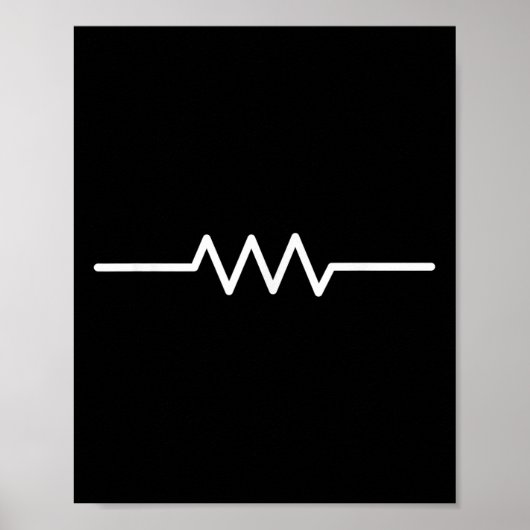 Elektrische weerstand symbool Grappig Engineer Cir Poster (Voorkant)