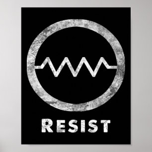 Elektrische weerstand weerstaan grappige weerstand poster